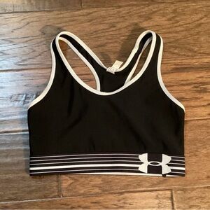 Under Armour Black and White Sports Bra
